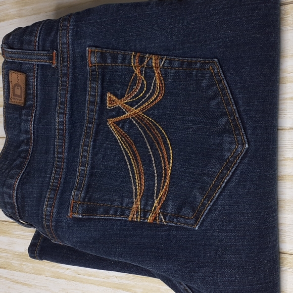 DKNY Jeans Times Square Flare Blue Jeans Size 11 Petite - Picture 4 of 16